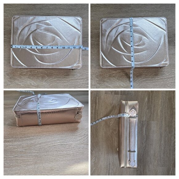 Lancôme Large Cosmetic Make Up Travel Case - Rose Gold - NEW - Picture 15 of 17